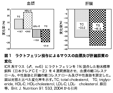 図1ラクトフェリン投与によるマウス